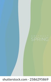 Abstract spring background, Wavy abstract spring background, with spring color theme