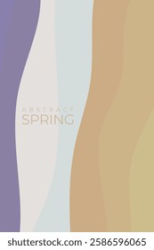 Abstract spring background, Wavy abstract spring background, with spring color theme