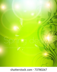 Abstract spring floral background. eps 10.