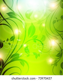 Abstract spring floral background. eps 10.