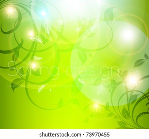 Abstract spring floral background. eps 10.