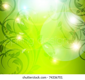 Abstract spring floral background. eps 10.