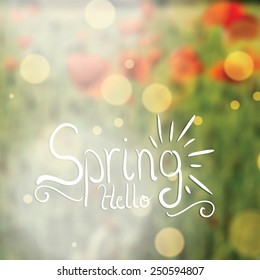 Abstract spring floral background light colors