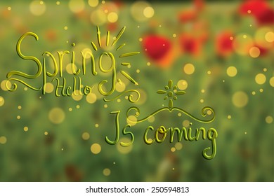 Abstract spring floral background light colors 
