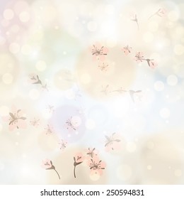 Abstract spring floral background light colors
