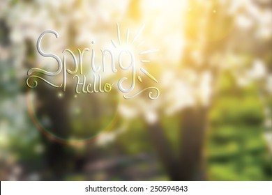 Abstract spring floral background light colors