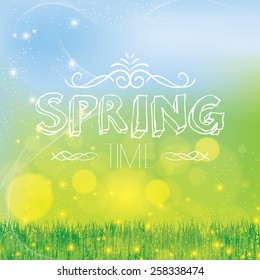 Abstract spring floral background light colors