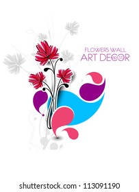 abstract spring flower background illustration.