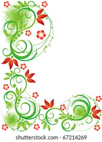 abstract spring flower vector illustration