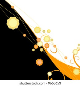 abstract spring flowers; floral background