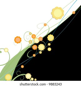 abstract spring flowers; floral background