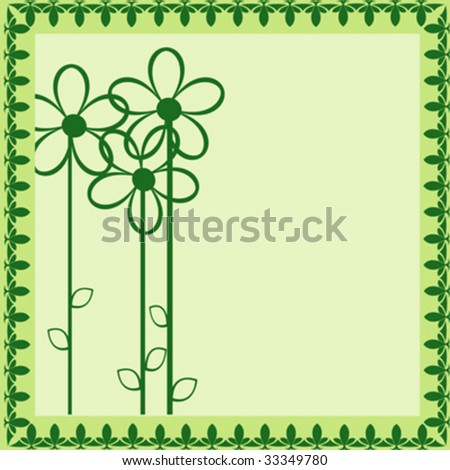 abstract spring flowers; floral background