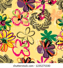 flores elásticas abstractas de fondo,vectorial