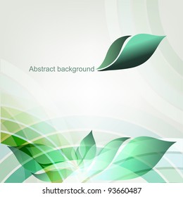 Abstract spring geometric background with place for text. Part of set. Vector art.