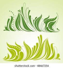 Abstract Spring Grass Decoration - Easter design