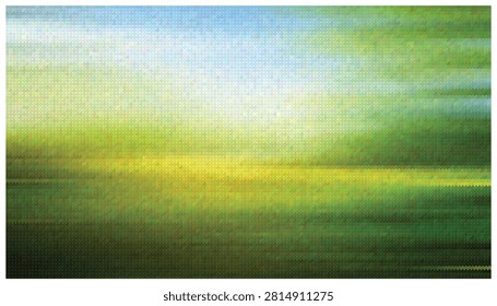 Abstract spring landscape background featuring bright green yellow gradients. Fresh vibrant colors representing nature and grass in soft focus art style.