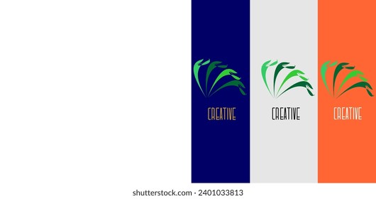 Resumen de la plantilla del icono del logotipo orgánico de primavera