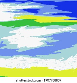 Resumen del fondo original del resorte, trazo del pincel - vector. Naturaleza.