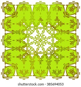 Abstract spring ornamental background  in east style. Vintage design. Colorful background with place for your text. EPS-10
