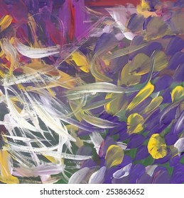 Abstract Spring Painting. Vector EPS 10 Image