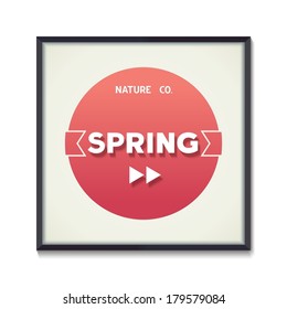 Abstract spring poster - would rather summer. Vector illustration