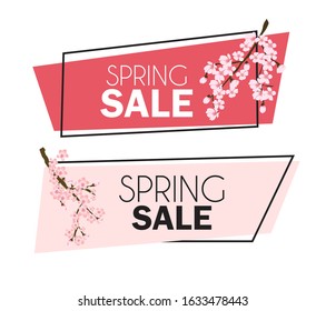 Abstract Spring Sale Background Template. Vector Illustration EPS10
