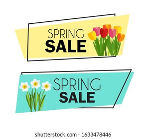 Abstract Spring Sale Background Template. Vector Illustration EPS10
