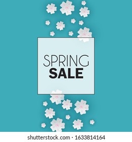 Abstract Spring Sale Background Template. Vector Illustration EPS10