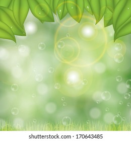 Abstract spring summer background blur background