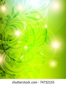 Abstract spring or summer floral background. eps 10.