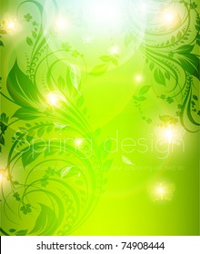 Abstract spring or summer floral background. eps 10.