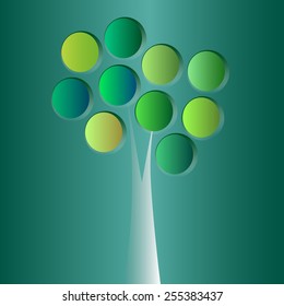 Abstract spring tree