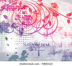 abstract spring vector background
