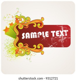 Abstract spring vector element.