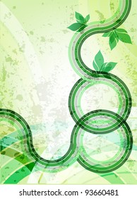 Abstract spring vintage geometric background with place for text. Part of set. Vector art.