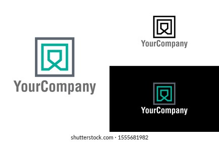 Abstract square and architecture logo template design. Creative vector emblem, for icon or design concept. Creative square and architecture logo template design.