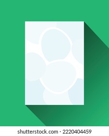 Abstract square art card template design