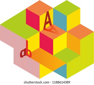 abstract square backgroud design