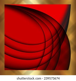 The abstract square background