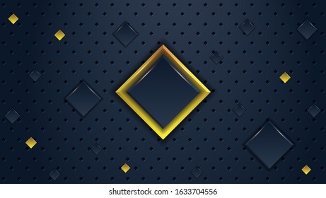 abstract square background with blue and yellow color