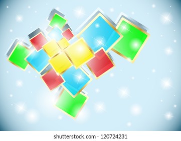 Abstract square background. Clip-art