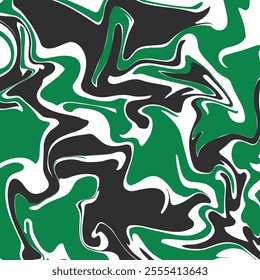 Abstract Square background with colorful waves. Liquid Trendy vector illustration in style retro 60s, 70s.