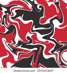 Abstract Square background with colorful waves. Liquid Trendy vector illustration in style retro 60s, 70s.