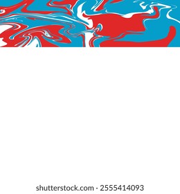 Abstract Square background with colorful waves. Liquid Trendy vector illustration in style retro 60s, 70s. Copy space and Negative space.