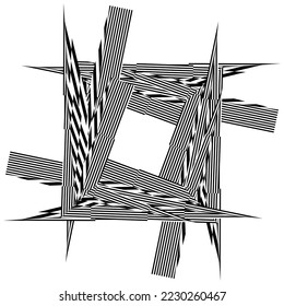 abstract square background geometric dynamic pattern vector modern design element