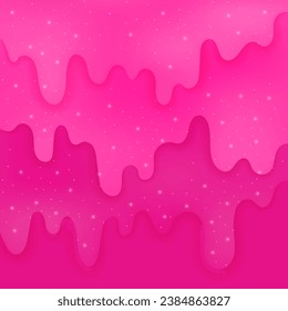 Abstract square background with glitter slime.