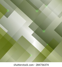 Abstract Square Background. Abstract Light Green Square Pattern.