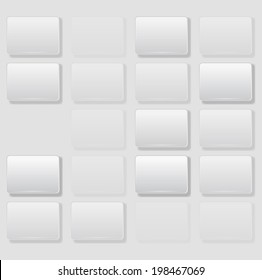 Abstract square background on white - Vector illustration