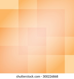 Abstract square background with orange color tone, vector illustration