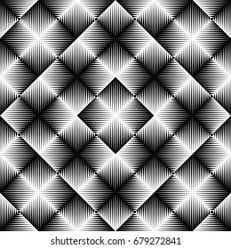 Abstract Square Background. Seamless Geometric Pattern. Vector Regular Texture